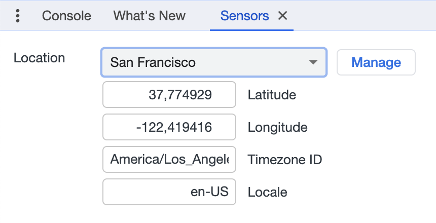 Location override: in effect after changes